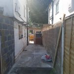 Building of the side extension