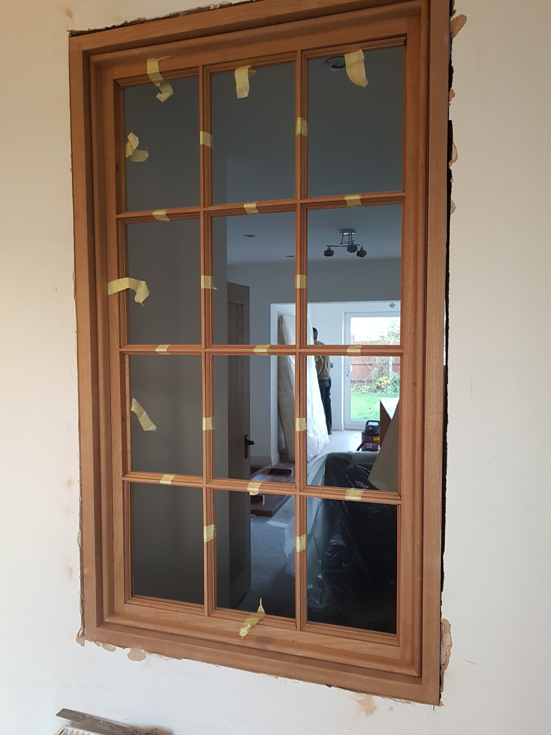 Hand Made Mahogany window
