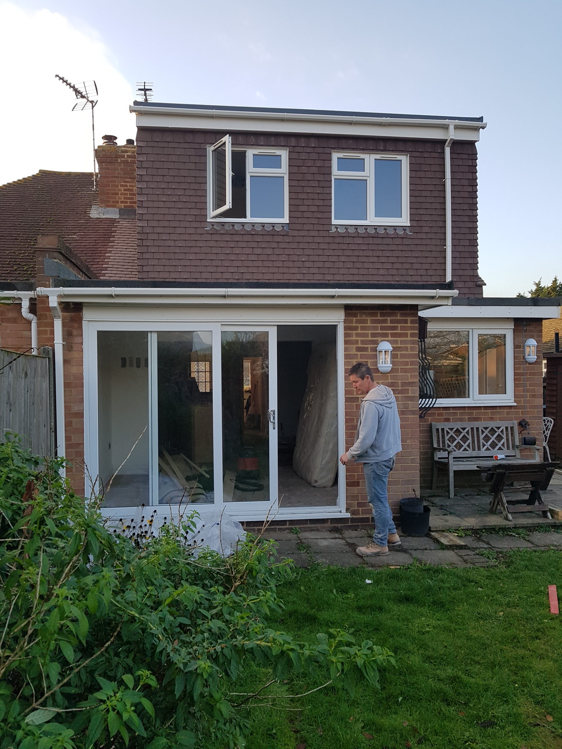 Rear Elevation of Completed Loft Conversion