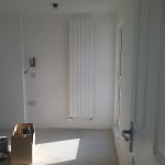 Architectual radiator in Master bedroom