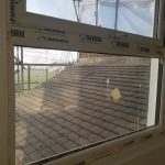 View out of the back box room onto the roof